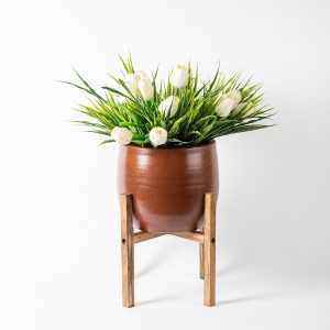 Aura Tombul Ahşap Standlı 18cm